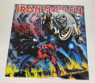 IRON MAIDEN ~THE NUMBER OF THE BEAST~FACTORY SEALED 1982 FIRST PRESSING ~HARVEST