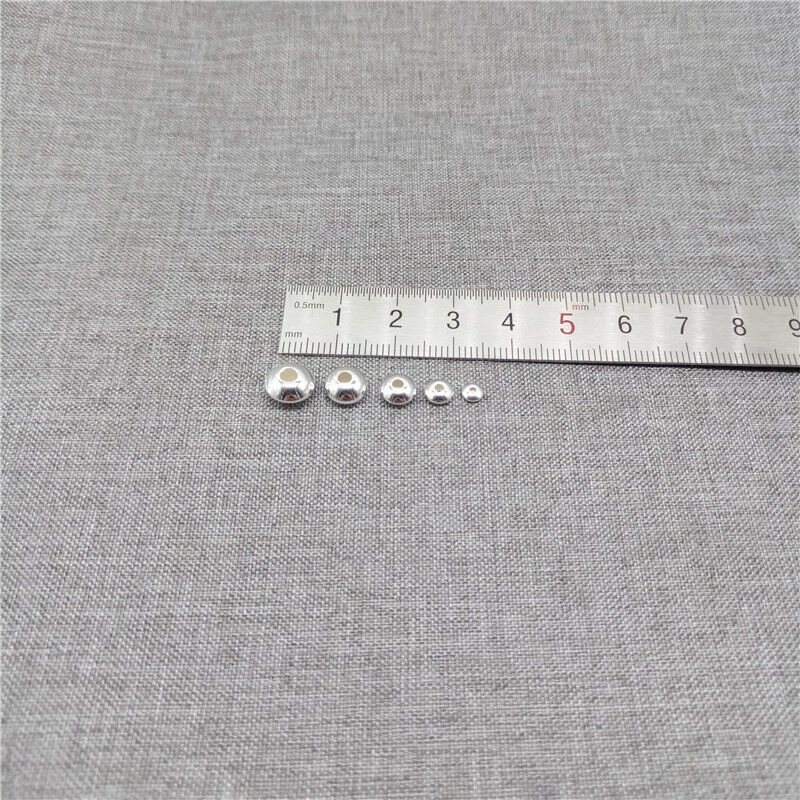 925 Sterling Silber glänzende UFO Untertassenperlen Spacer 3mm 3,5mm 4mm 5mm 6mm - Bild 2 von 4