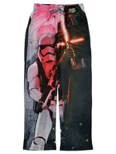 Star Wars Mens Kylo Ren Stormtrooper Flannel Sleep Pants Pajama Bottoms