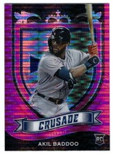 2021 Panini Chronicles Crusade Purple Velocity Prizm #14 Akil Baddoo Rookie