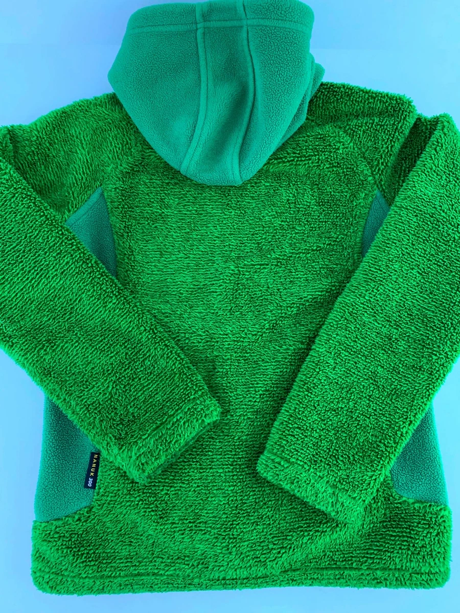 JACK WOLFSKIN green fleece hoodie hooded jacket NANUK 300 Youth 152