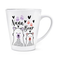 Nana BäR 12Oz Latte Becher Tasse Muttertag Weltbeste Tolle Oma Nanny Liebe