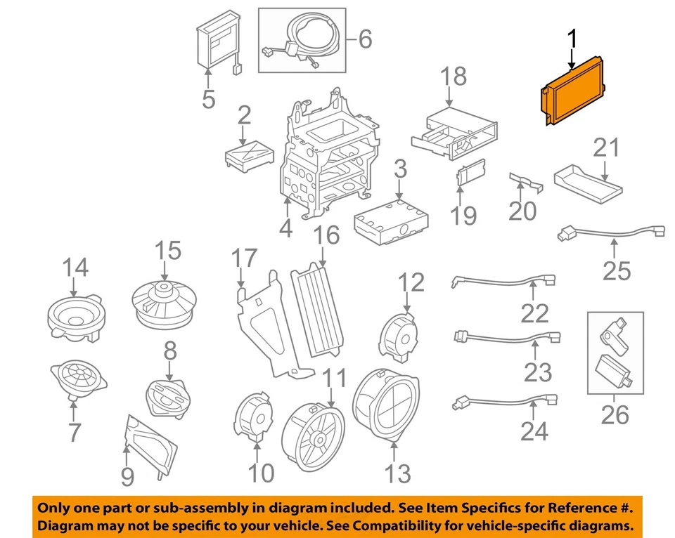 Pantalla de infoentretenimiento usada se adapta a: Audi S5 2010 ID de pantalla 8T0057603A grado A Foto 3 de 4