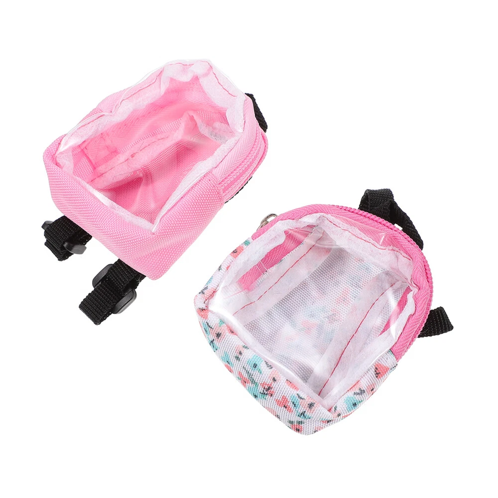 2Pcs Mini Backpack Model Decorative Backpack Mini House Decor Accessories