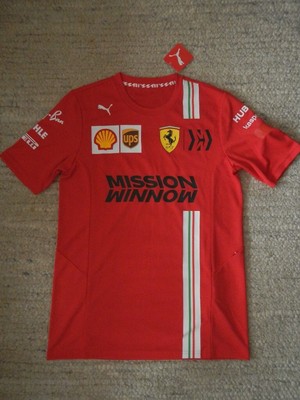 Formula One Racing 3D T-shirt Scuderia Ferrari Mission Winnow Charles Leclerc