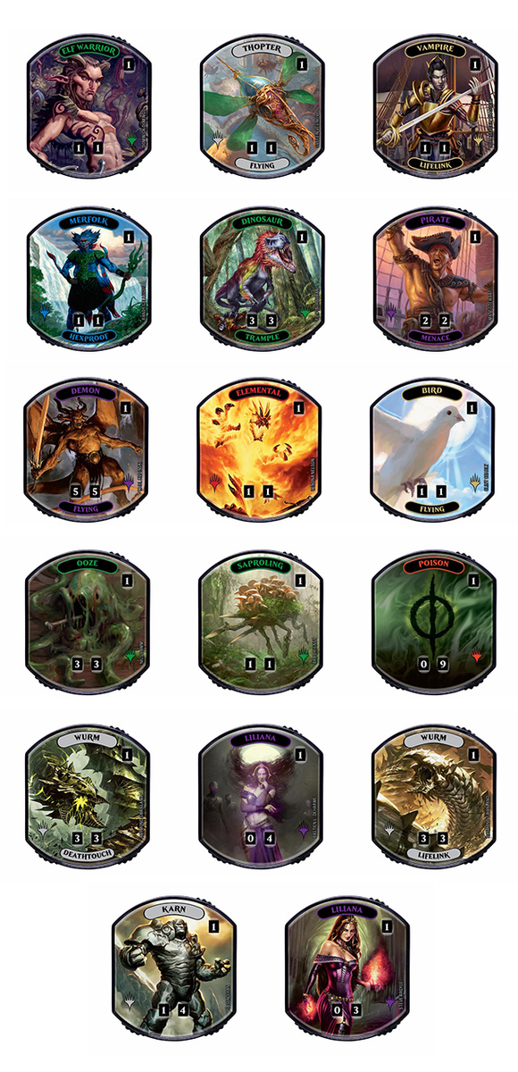 Gettoni Ultra Pro Magic The Gathering – Legendary Collection 1, 18 Reliquie Con Doppio Quadrante, Multicolore - 3