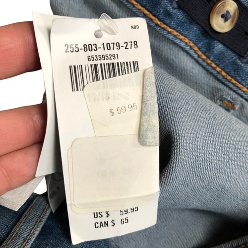 Abercrombie Kids Girl’s Med Denim Wash Low Rise Boot Long Jean Size 17/18 NWT - Picture 9 of 17