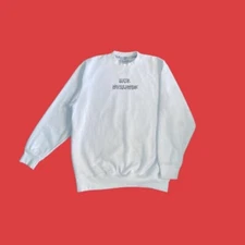 REBL x PRO CLUB | Vintage Crewneck | White