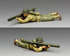 KING  COUNTRY D DAY DD325 U.S. ARMY RANGER PRONE FIRING BAZOOKA MIB