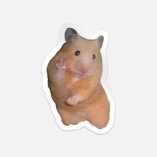 Peace Hamster Meme Car Bumper Vinyl Sticker Decal
