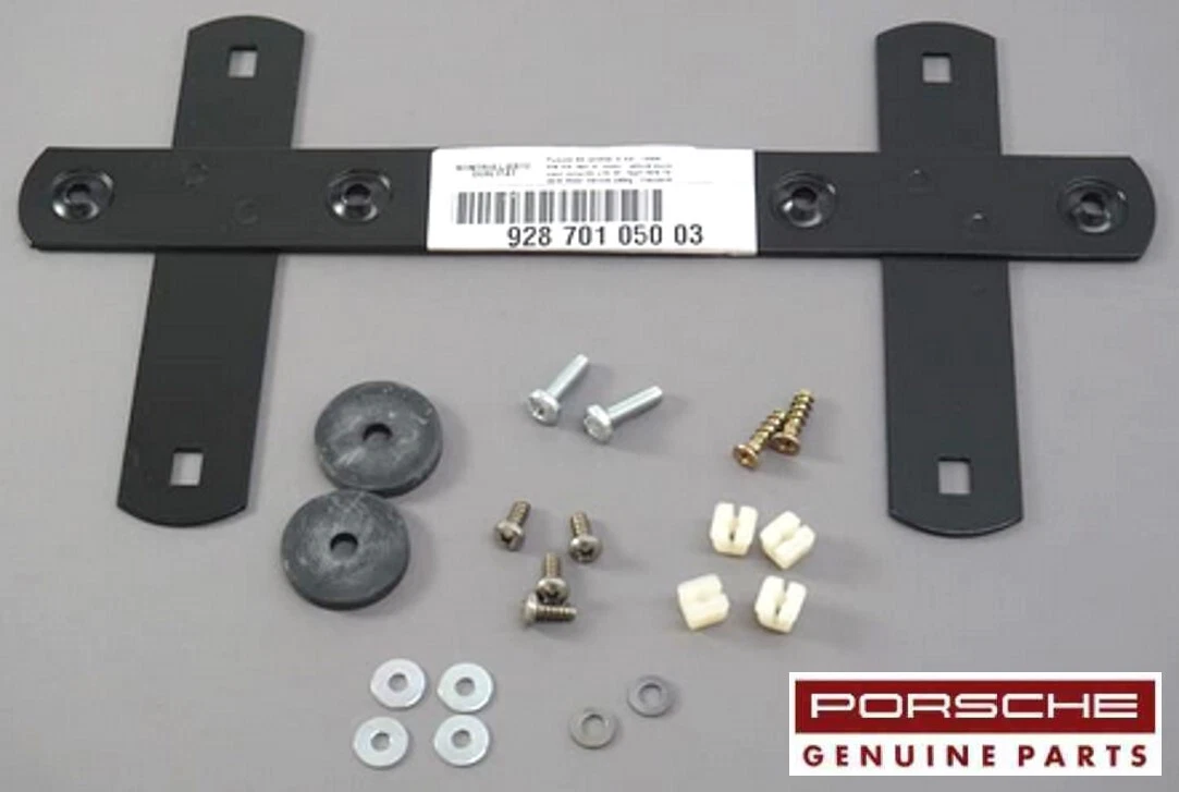 GENUINE Rear License Plate Bracket Kit With Hardware for Porsche