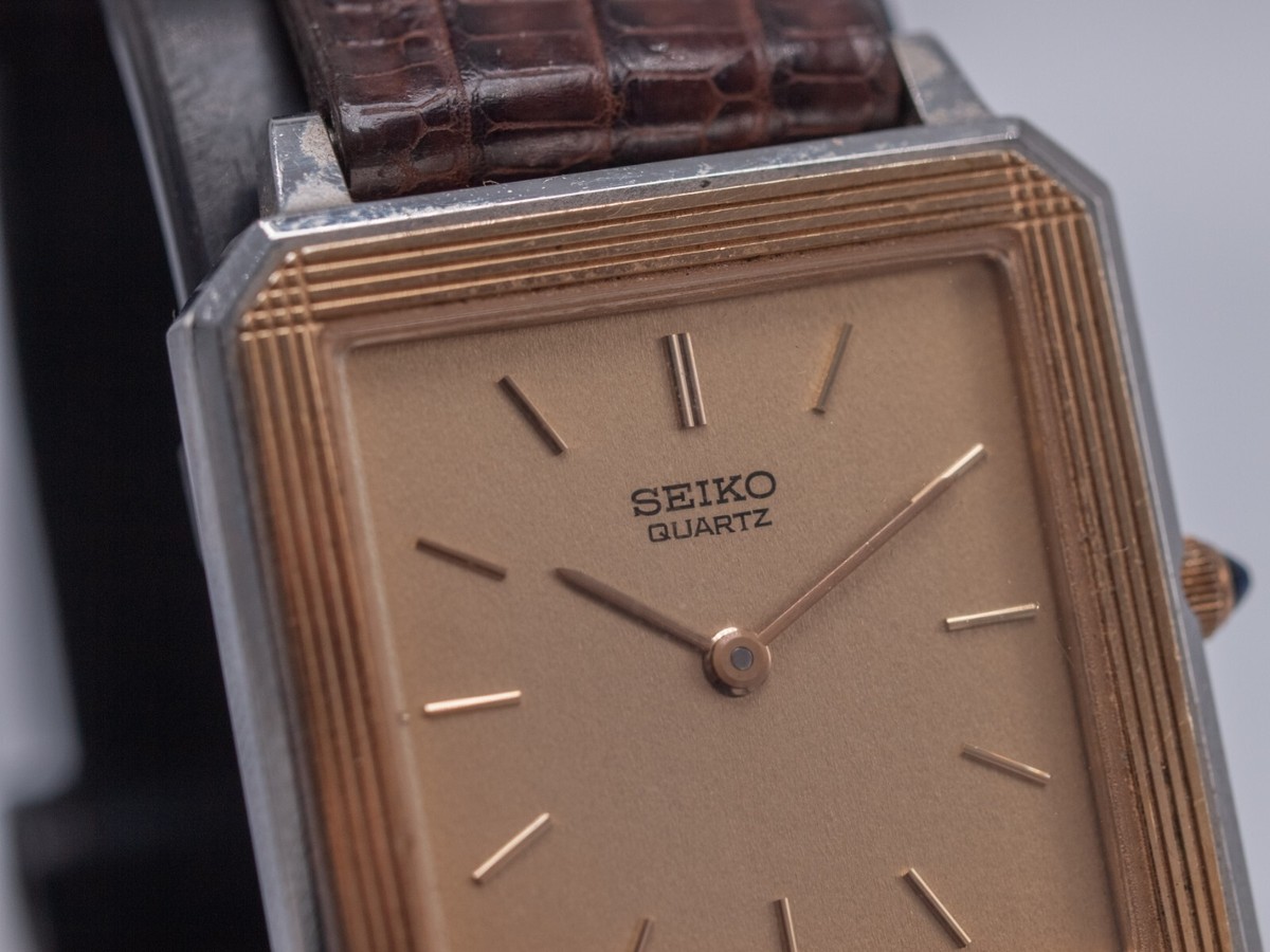 Rare 1989 - Seiko 6020-5069 26mm Two Tone Santos Dress Watch Rare 1989 - Seiko 6020-5069 26mm Two Tone Santos Dress Watch