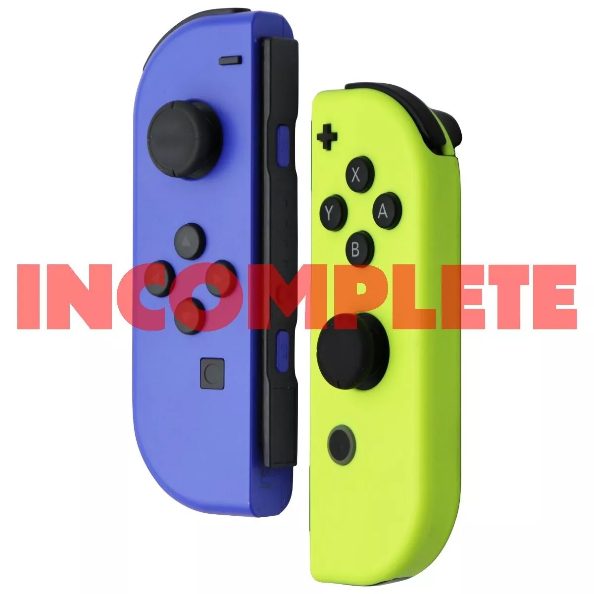  Nintendo Blue/ Neon Yellow Joy-Con (L-R) - Switch : Video Games