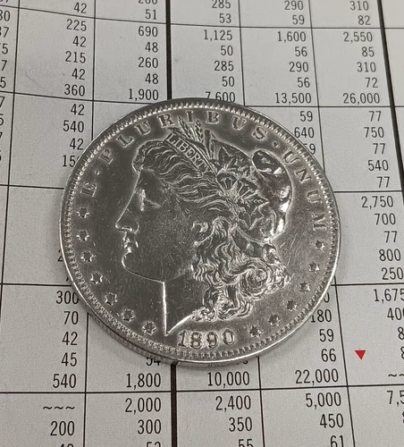 1890-O  SILVER MORGAN  GOOD LOOKING  DOLLAR TP-5281