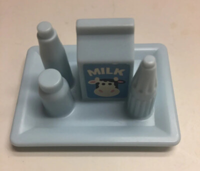 Playskool Dollhouse Food Tray Milk Dairy for Fisher Price Loving Family Kitchen