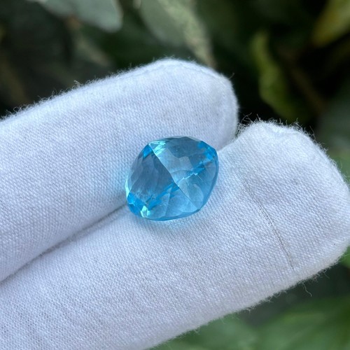 Natural Blue Topaz Heart Shape 15.4 Ct. Loose Gemstone For Customize Jewelry - Picture 3 of 4