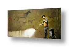 Wall Cave Painting Powerwash by Banksy | Poster or Wall Sticker Decal | Wall art