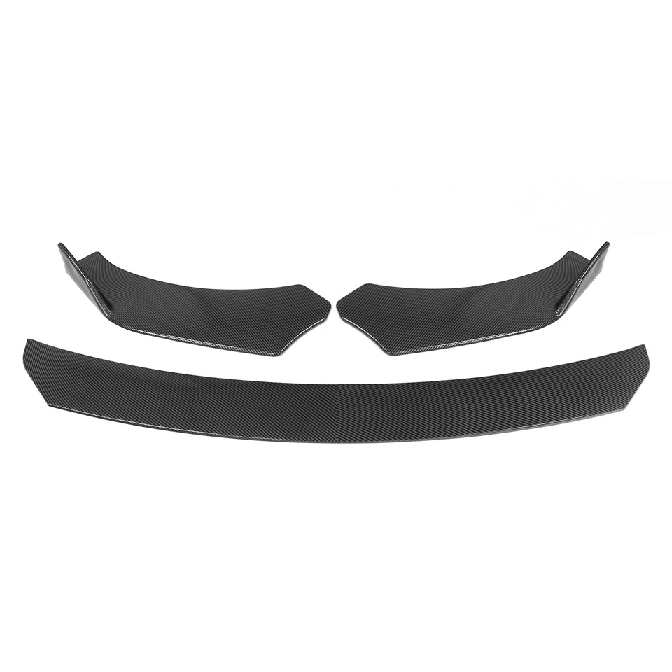 For BMW Front Bumper Lip Spoiler Splitter Carbon Fiber+ Strut Rods - Imagem 2 de 4