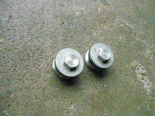 1988-1993 Honda NX250 MD25 OEM Front Fork Bolt Cap PAIR Set 51450-KW3-003 RARE!