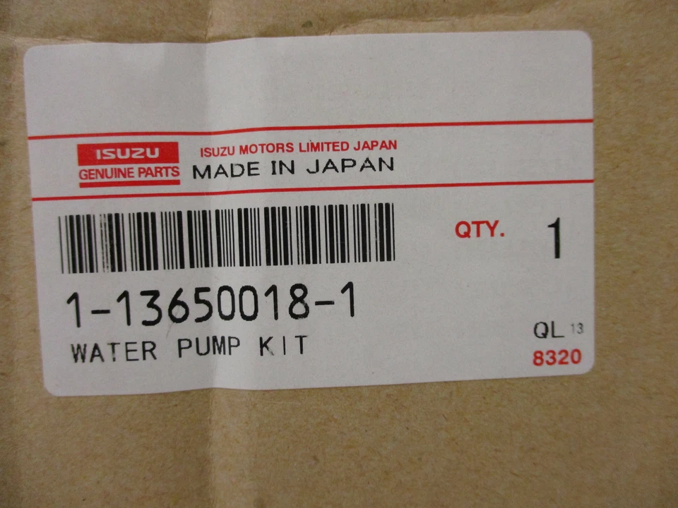 *NUEVO* ISUZU MOTORES 1-13650018-1 BOMBA DE AGUA con JUNTA Foto 2 de 4
