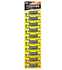 Toshiba Size AA High Power Alkaline Batteries, LR6GCP-BP1X10-CN (10 Pack)