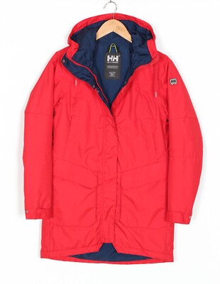 HELLY HANSEN Freya Parka Jacket Women Size XS PRIMALOFT Insulated Hooded MJ3683