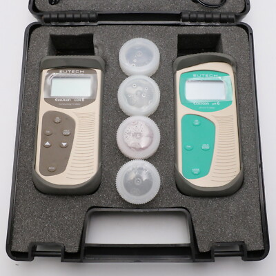 Eutech Instruments EcoScan CON 6 + EcoScan pH 6 mit Pufferlösungen