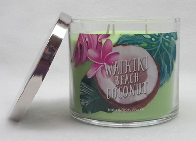 1 Bath & Body Works Waikiki Plage Noix de Coco 3 Wick Cire Parfumée Bougie 429ml | eBay 1 Bath & Body Works Waikiki Plage Noix de Coco 3 Wick Cire Parfumée Bougie 429ml | eBay
