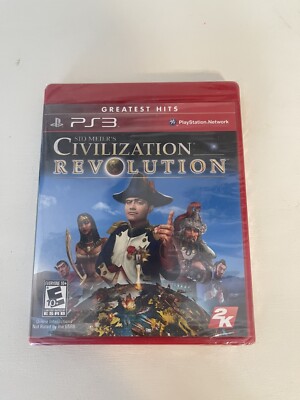 PlayStation 3 Civilization Revolution Sid Meier CIB Sealed New