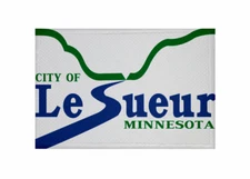 Le Sueur City (Minnesota) Flag Patch Iron On Patch 9x6cm