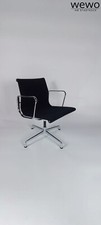 Vitra Charles Eames EA 107 -Chair nero Hopsack cromato sedia visitatore conferenza