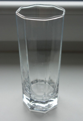 1x (1von5) Wasserglas Longdrink Glas Vintage Luminarc Octime Octogoon