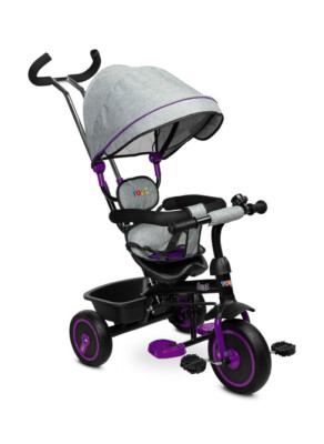 5902021527731 ROWEREK 3-KOŁOWY BUZZ PURPLE TOYZ