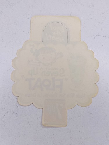 Vintage 1960’s 7 Up Soda Pop In Store Advertising Bottle Topper Beat The Heat - Picture 5 of 7
