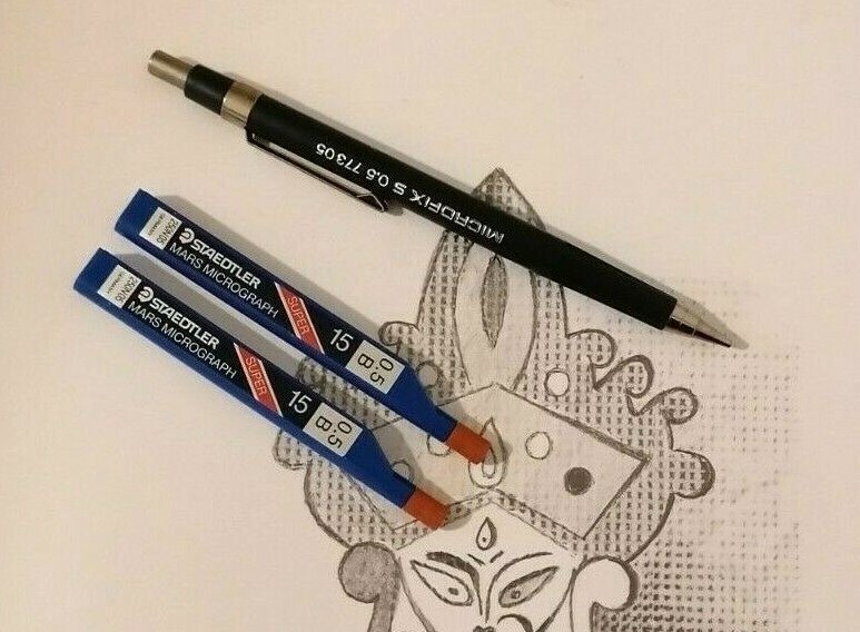 PORTA MINE Staedtler MICROFIX S 0,5 77305 Bleistift Vintage + 2 Mars Micrograph B 