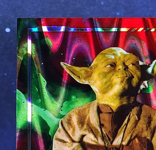 Yoda 2024 Topps Chrome Star Wars Red RayWave Refractor Exclusive - Bild 7 von 10