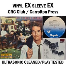 Huey Lewis and the News Sports LP Chrysalis 1983 EX Vinyl Carrolton Press 11L