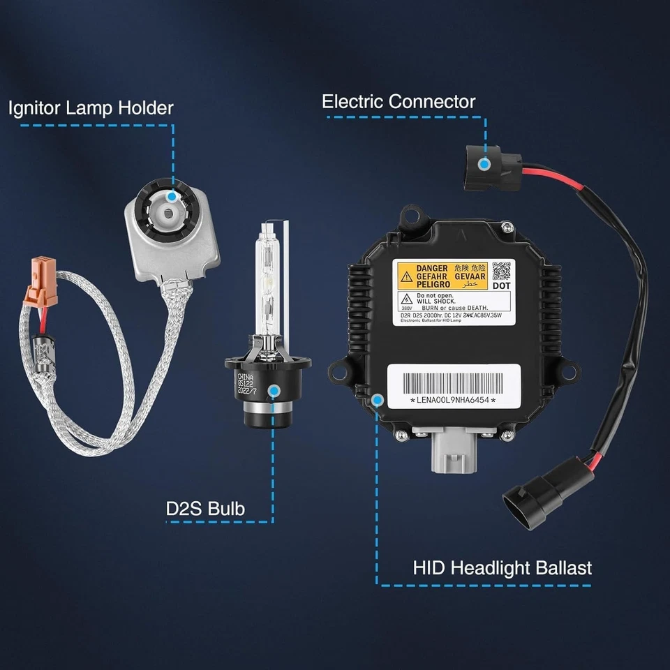 2 paquetes de lastre de faros HID con encendedor y bombilla D2S para Infiniti EX35 EX37 FX35 F Foto 3 de 4