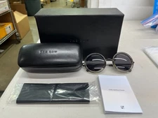 Linda Farrow x The Row Round Sunglasses in Grey Gradient / Brown - ROW8C9SUN