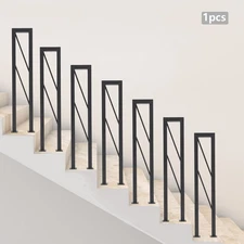 Modern Metal Decorative Railing U-shaped Stair Handrail Indoor/outdoor Step 85cm