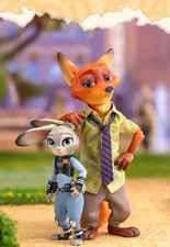 Authentic GONG Zootopia Judy x Nick Action Figure Set