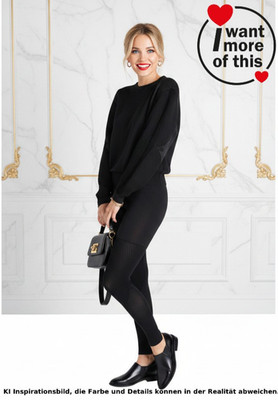Wolford Trinity Knit · Pullover Sweater · Voluminös 3D Effekt · XS · Black Black