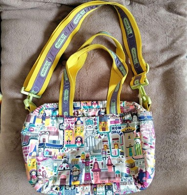 LeSportsac x Artist In Residence City Print 2Way Boston Bag Japan Authentic