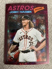 2026 Topps Heritage Josh Hader #9 Chrome Burgundy Sparkle Refractor