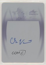 2014 Leaf Trinity Patch Printing Plate Cyan 1/1 Chase Vallot #PA-CV1 Auto 3c7