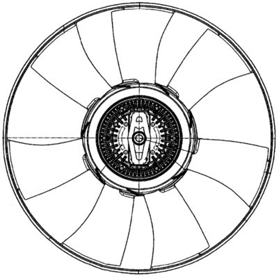 FAN RADIATOR CFF 501 000P FOR VW CRAFTER/30-50/Platform/Chassis/Van/30-35/Bus - Picture 3 of 11
