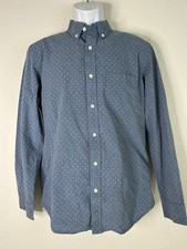 Banana Republic Mens Size M Blue Soft Wash Button-Down Shirt Long Sleeve