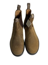 Blundstone Boots Mens Size 11 Brown Leather Chelsea Pull On Ankle Work Boots