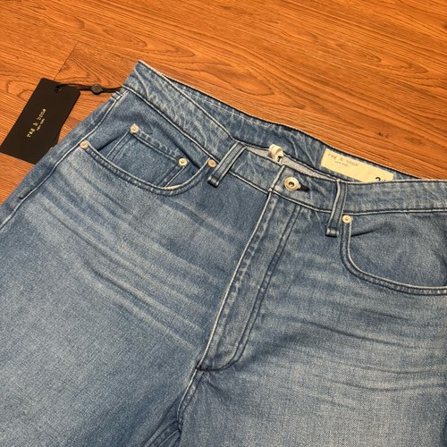 Jeans a sigaretta alla caviglia Rag & bone Nina nuovi con etichette taglia:31 blu papavero orlo grezzo - Foto 3 di 16