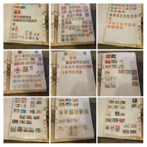 Stamp Album Huge Folder With 148 Pages Of World Stamps In Sleeves Unchecked - Picture 13 of 20